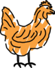 Scribbled Chicken Clip Art